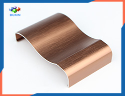 Brushed aluminum profile 6063 Aluminum Extrusion Profile bronze