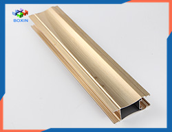Wow! Wood color aluminium extrusions profile for sliding wardrobe door frame